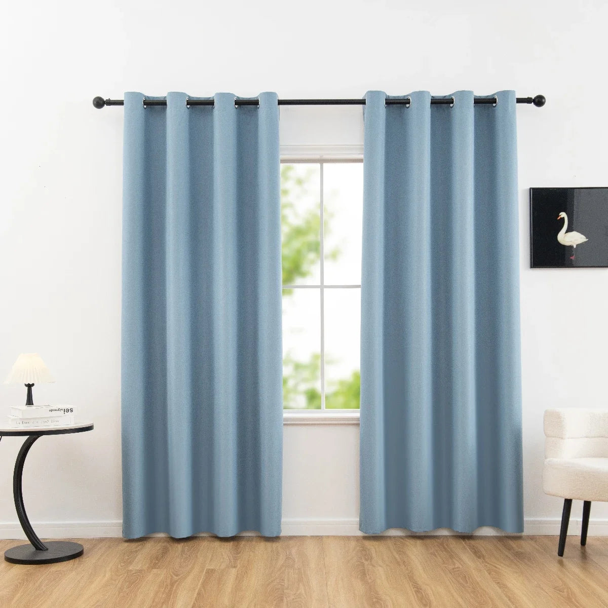 Solid Blackout Grommet Curtain