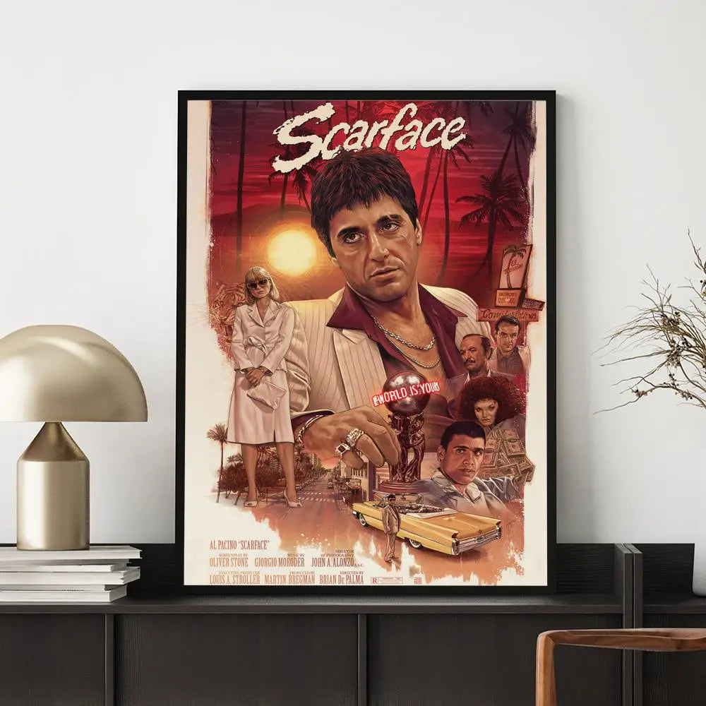 Waterproof Vintage Movie Poster Wall Decal