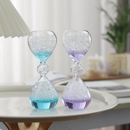 Crystal Bubble Hourglass Decor