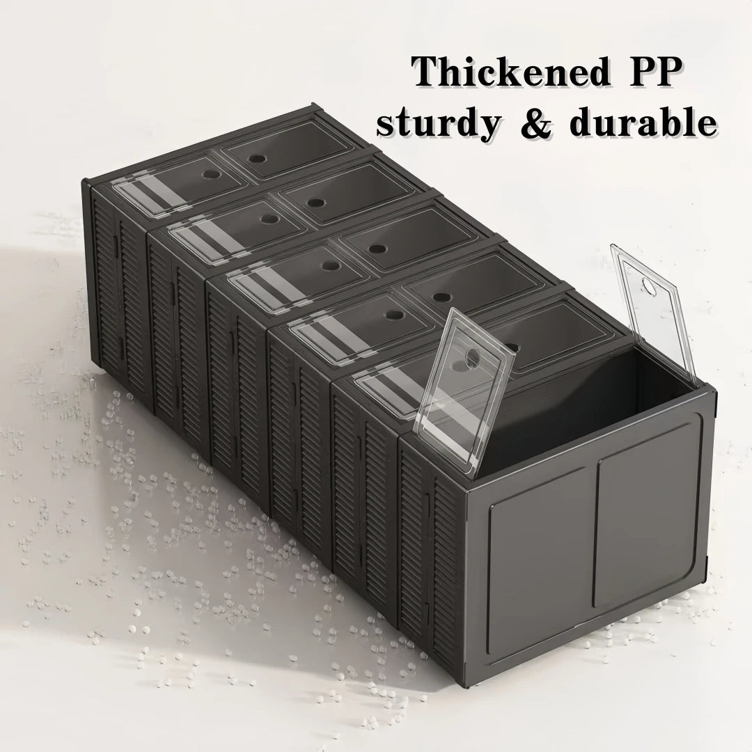 3/6-Layer Foldable Clear-Front Shoe Organizer