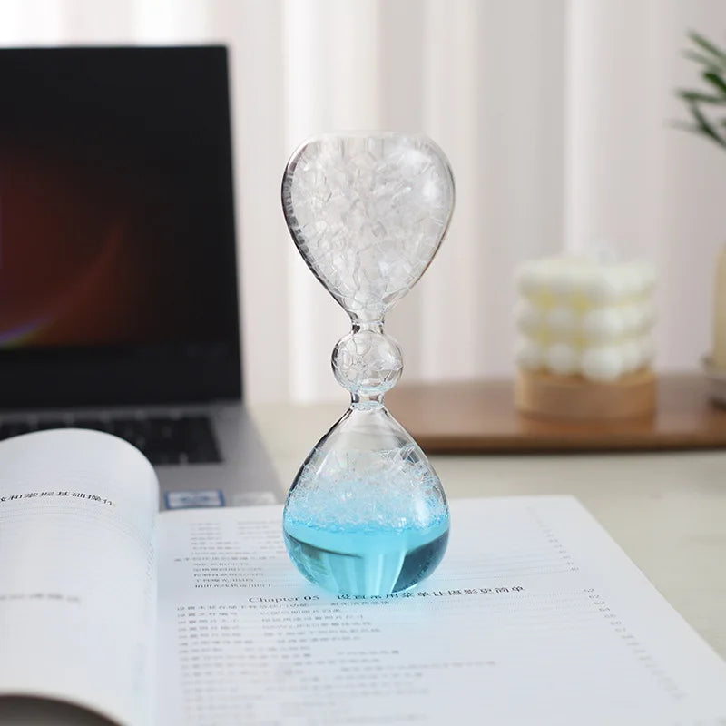 Crystal Bubble Hourglass Decor