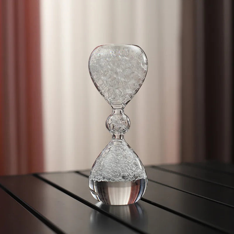 Crystal Bubble Hourglass Decor