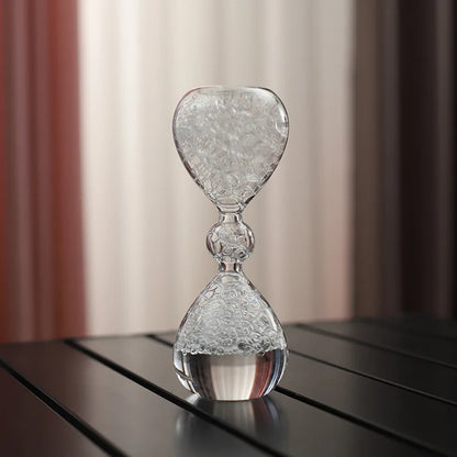 Crystal Bubble Hourglass Decor