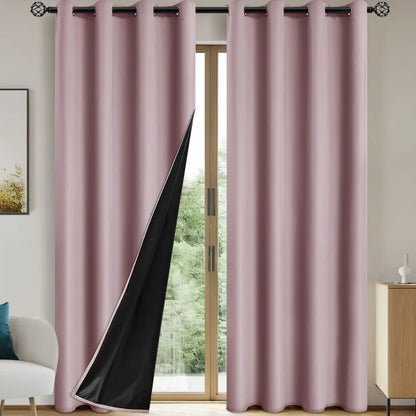 Solid Blackout Grommet Curtain