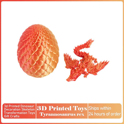 Articulated 3D-Printed Dragon Figurine