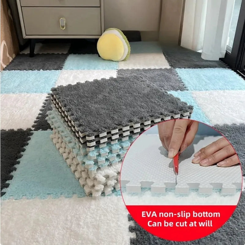 Interlocking Plush Foam Puzzle Mat