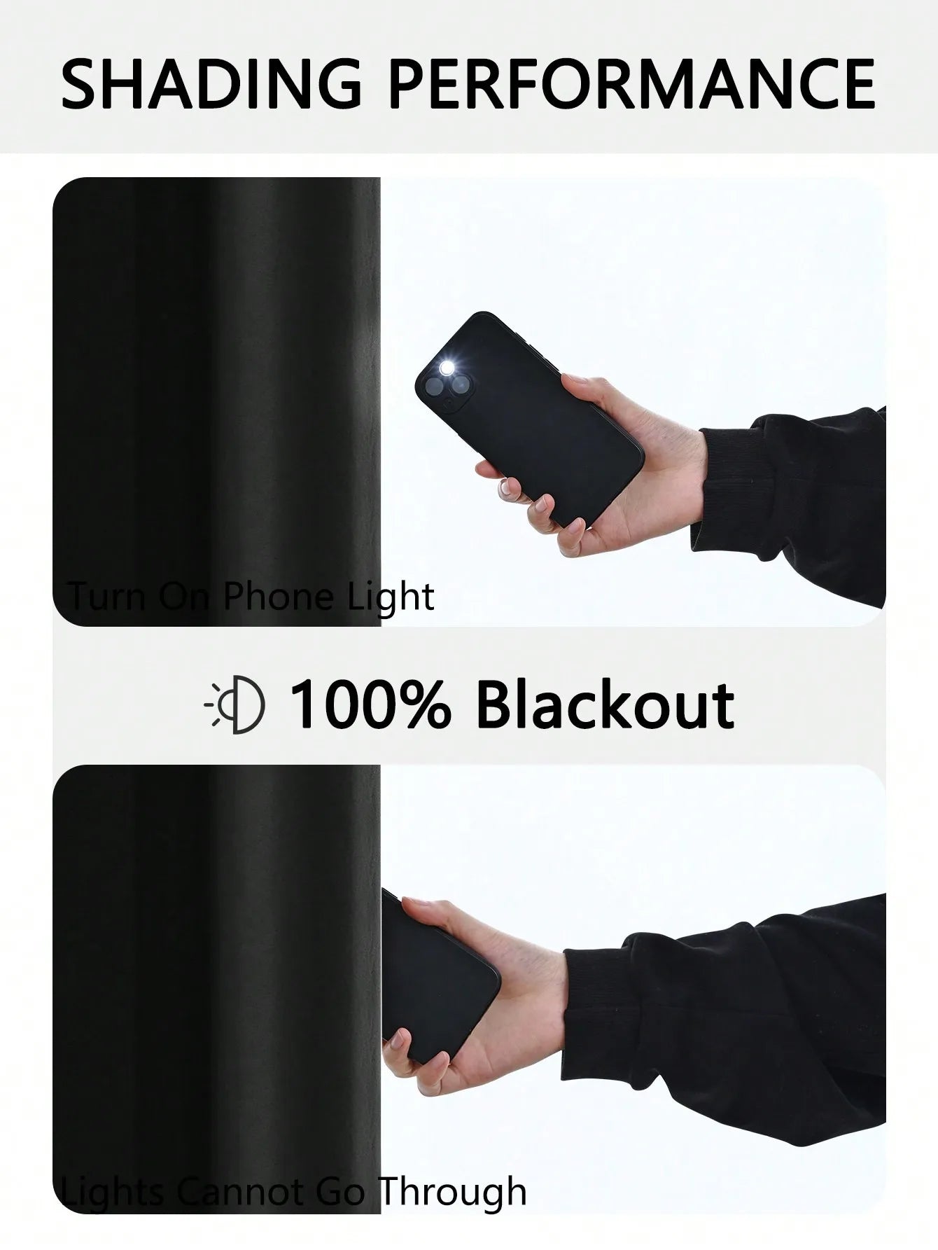 Solid Blackout Grommet Curtain