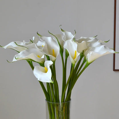 Set of 10 Artificial Calla Lily Flowers