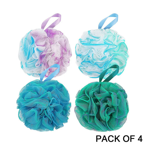 Set of 4 Large Exfoliating Loofah Sponges
