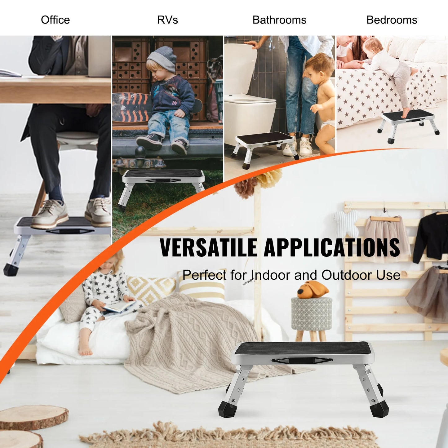 330-Pound Adjustable Non-Slip Step Stool