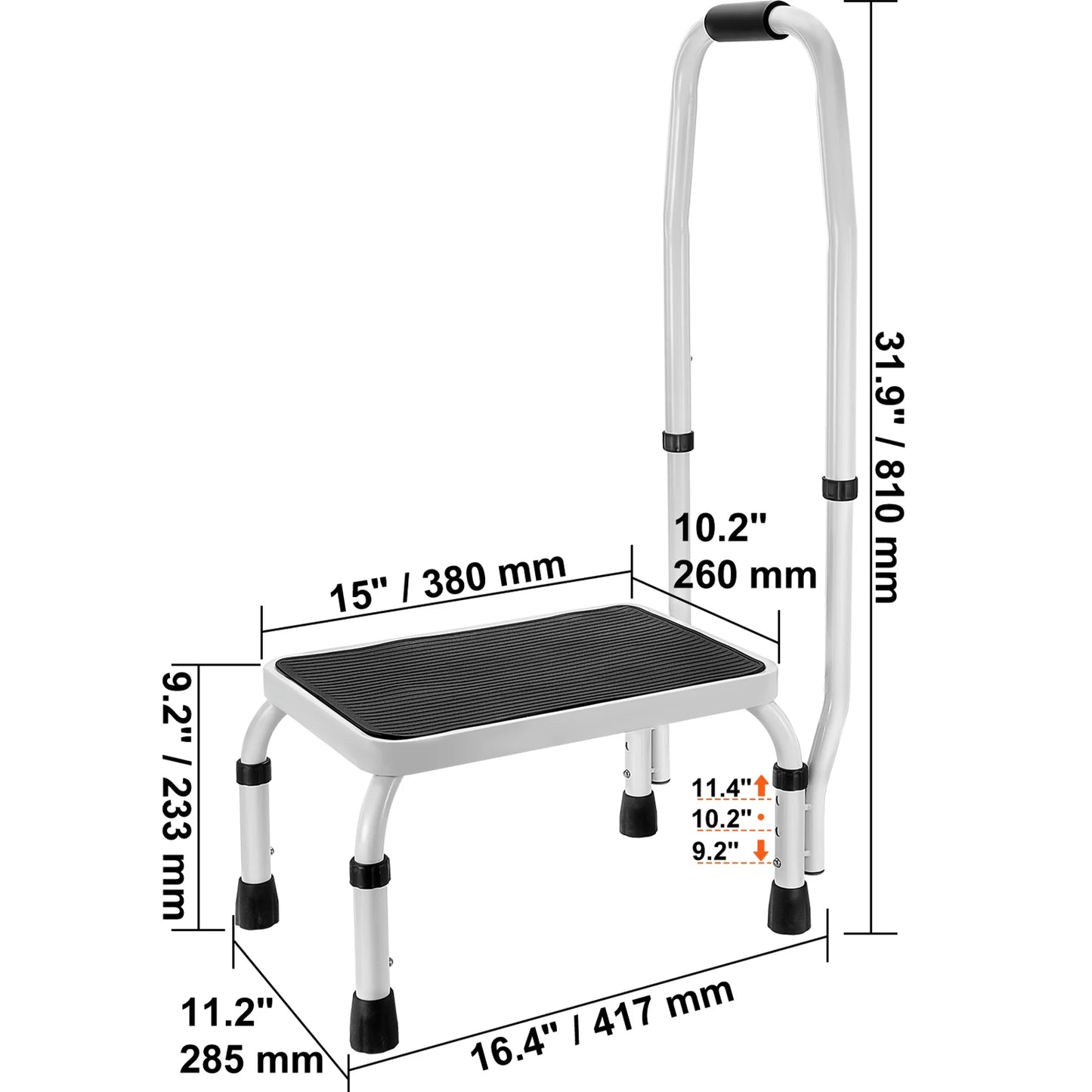 330-Pound Adjustable Non-Slip Step Stool
