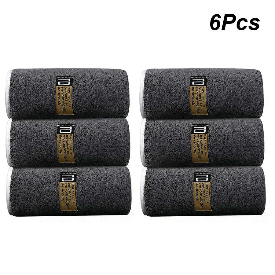 Set of 6 15.7 x 31.5-Inch Microfiber Towels