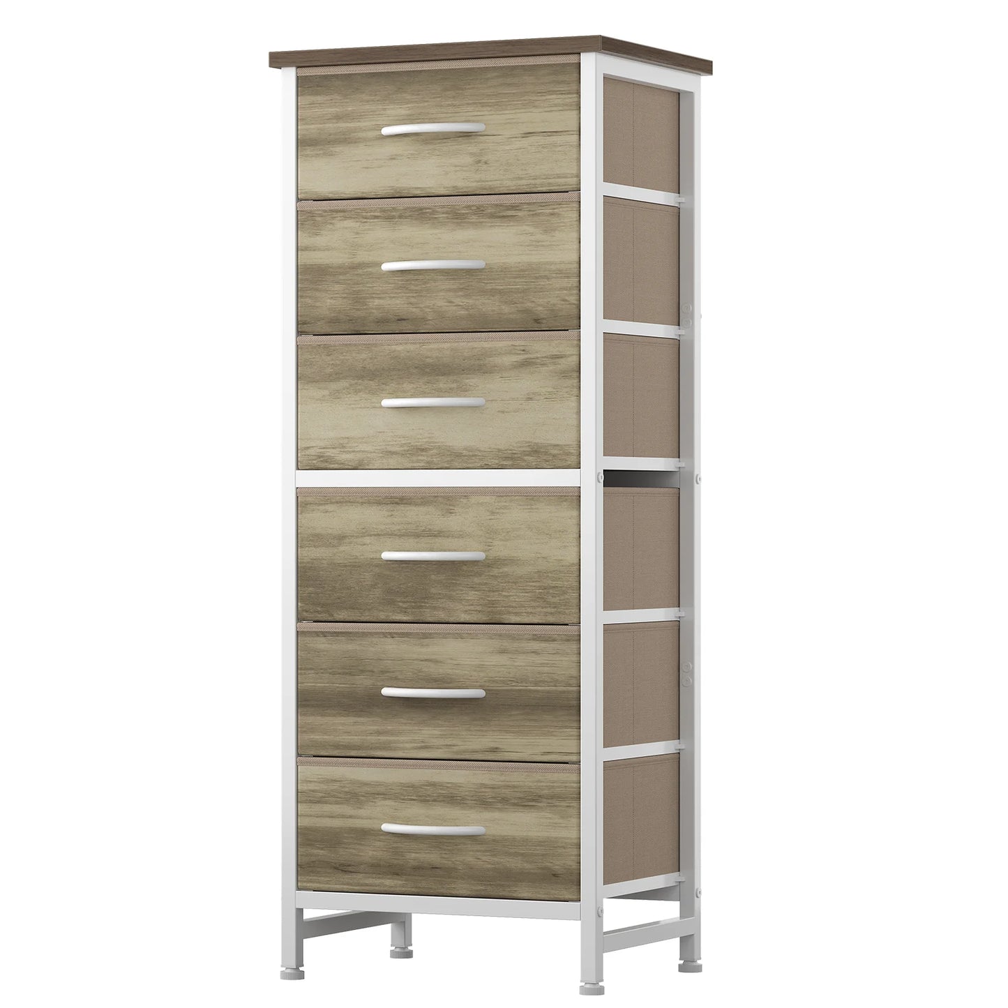 Six-Drawer Fabric Storage Dresser
