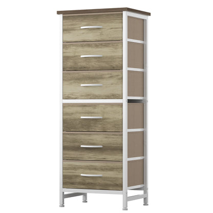 Six-Drawer Fabric Storage Dresser