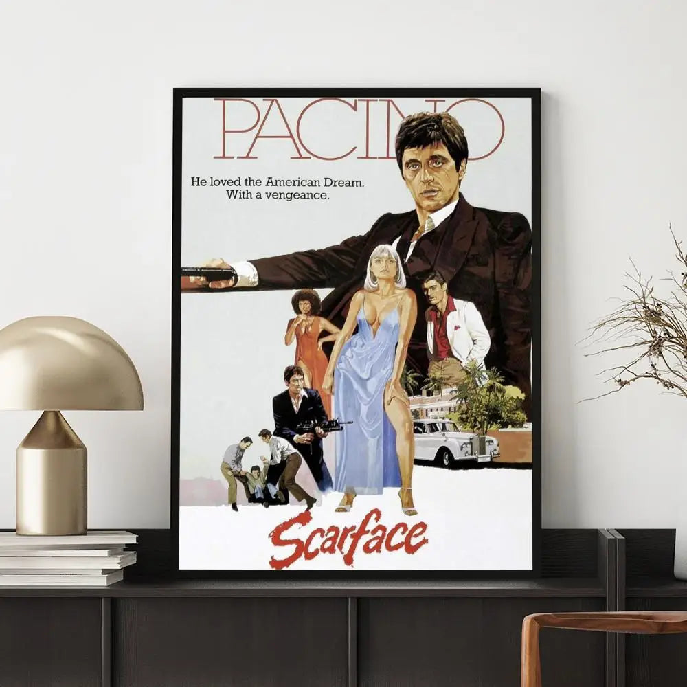 Waterproof Vintage Movie Poster Wall Decal