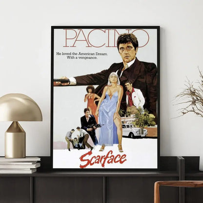 Waterproof Vintage Movie Poster Wall Decal