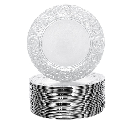 Set of 100 Round Charger Plates