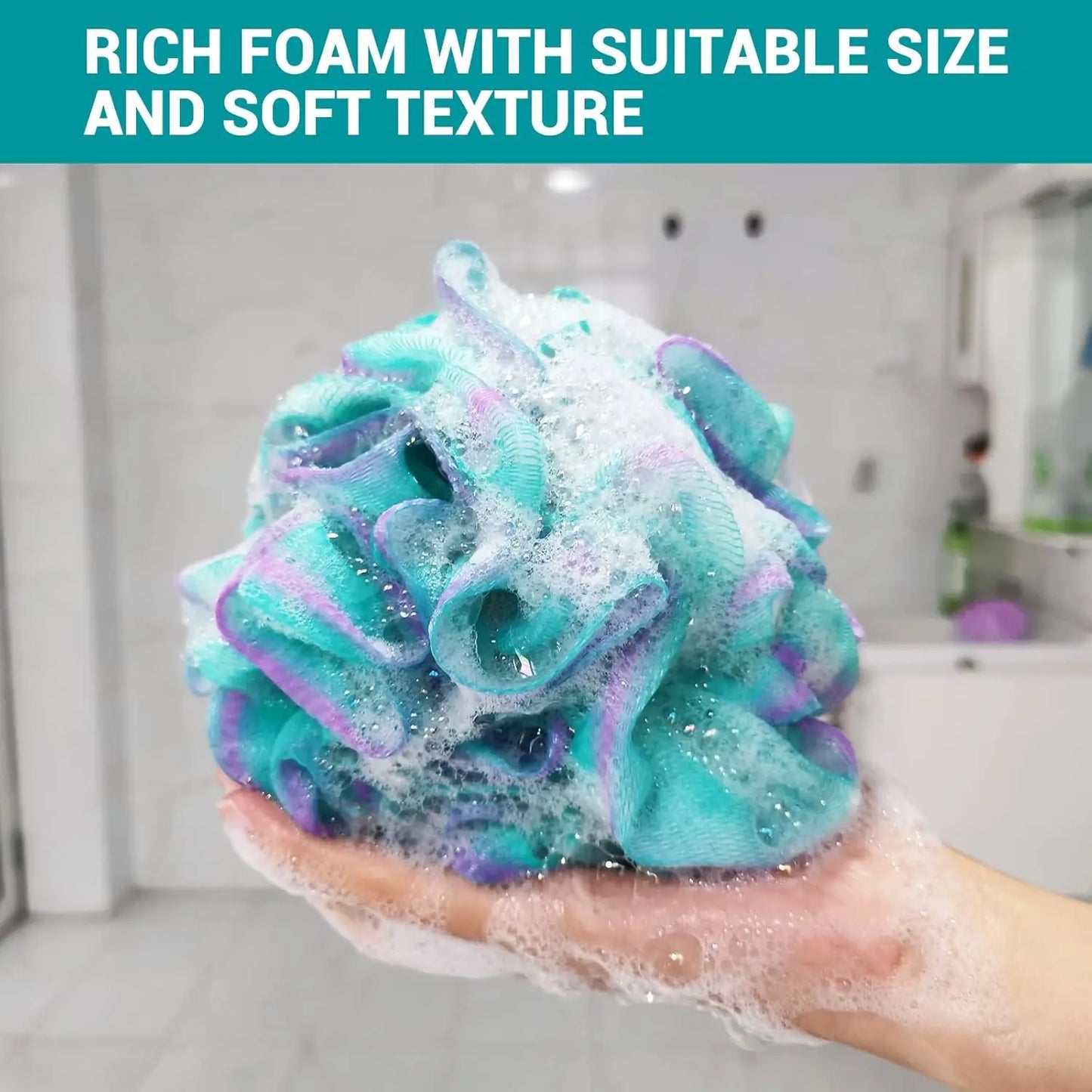 Set of 4 Large Exfoliating Loofah Sponges