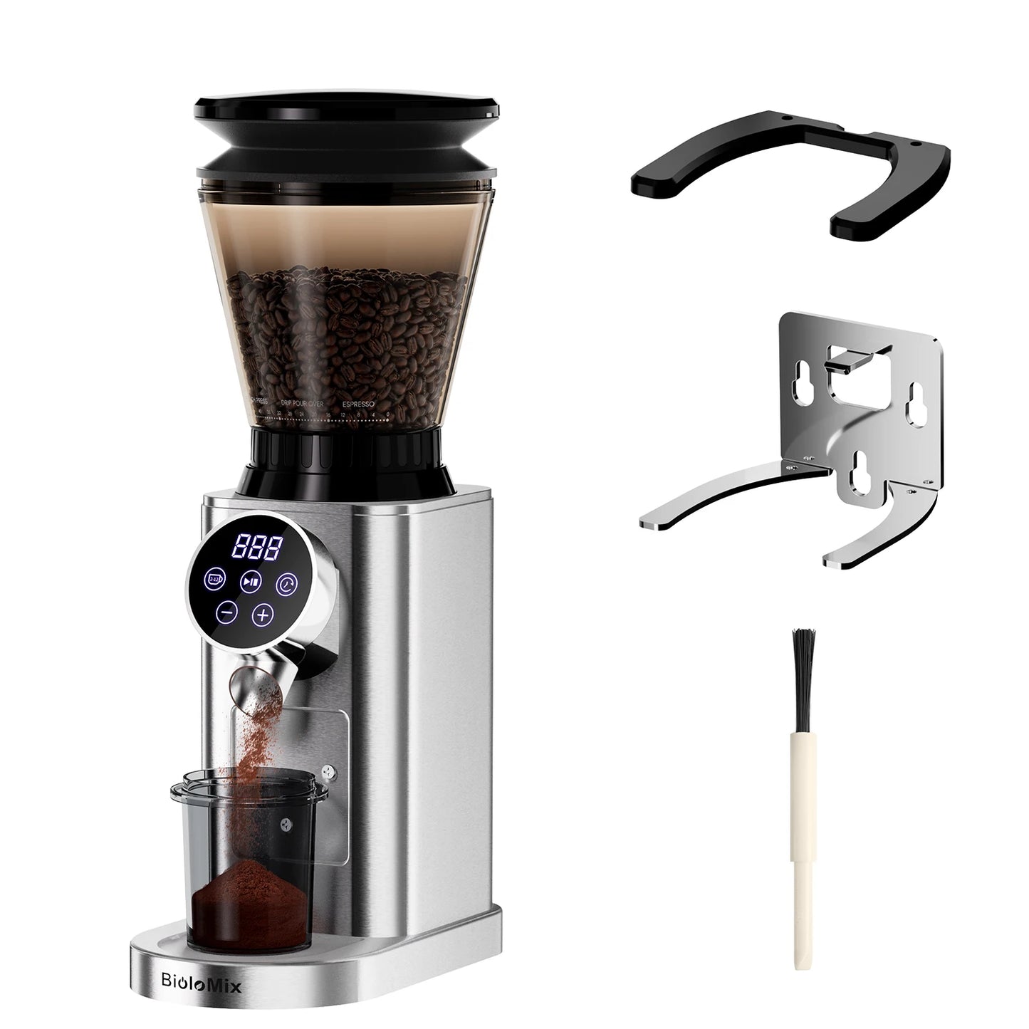 48-Setting Electric Conical Burr Coffee Grinder