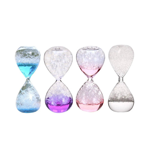 Crystal Bubble Hourglass Decor