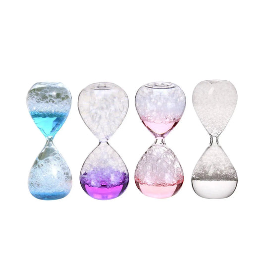 Crystal Bubble Hourglass Decor