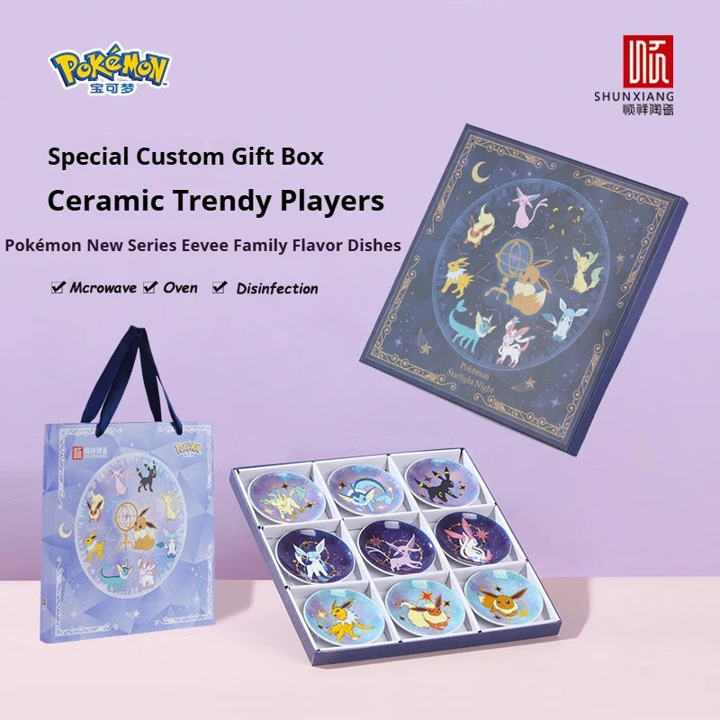 Anime-Inspired 9-Piece Ceramic Dinnerware Set