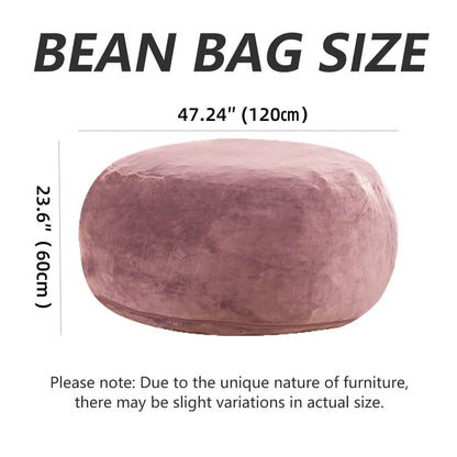 39.4 x 39.4 x 23.6-Inch Memory Foam Beanbag Chair