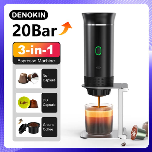 Portable 3-in-1 Espresso Coffee Maker