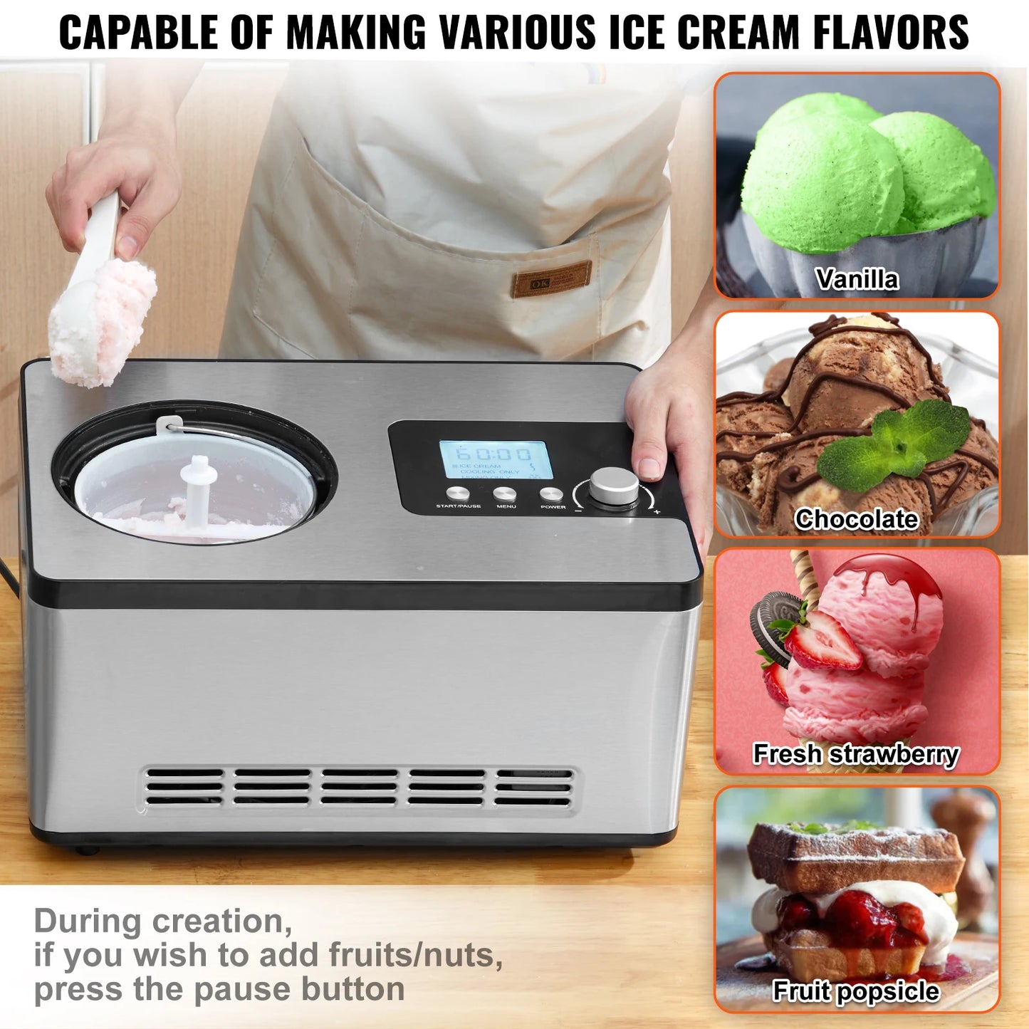 2-Quart Automatic Ice Cream Maker