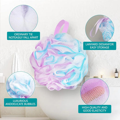 Set of 4 Large Exfoliating Loofah Sponges