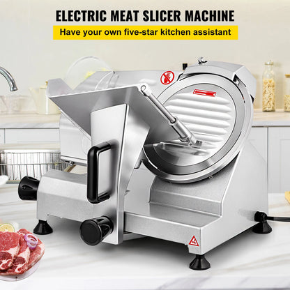 Adjustable 8/10-Inch Electric Meat Slicer