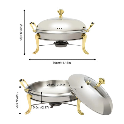 2.64-Quart Round Chafing Dish