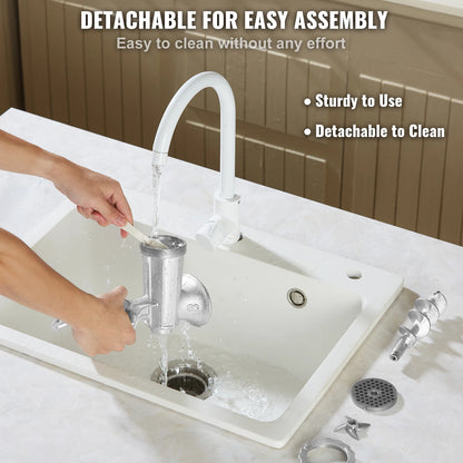 Heavy-Duty Manual Cast-Iron Meat Grinder