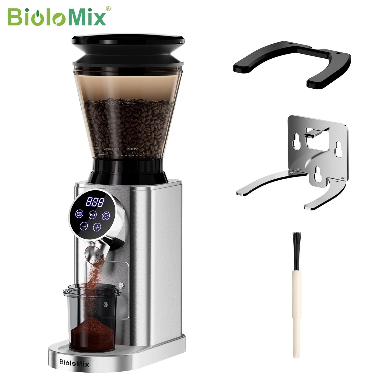 48-Setting Electric Conical Burr Coffee Grinder