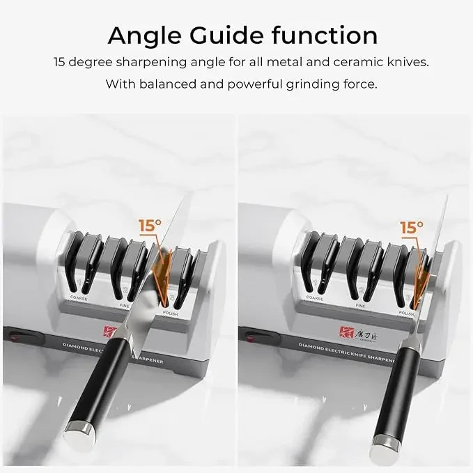 Three-Stage Electric Knife Sharpener