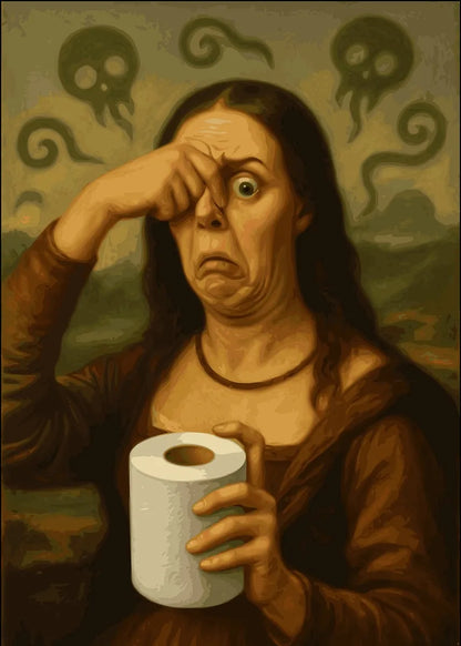 Humorous Vintage Bathroom Wall Art