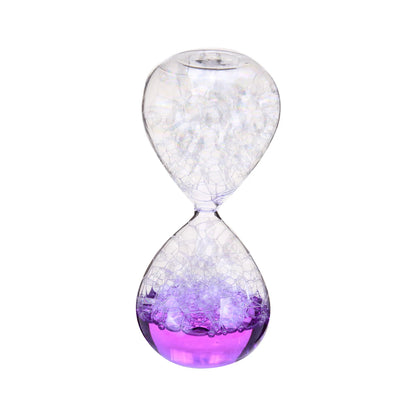 Crystal Bubble Hourglass Decor