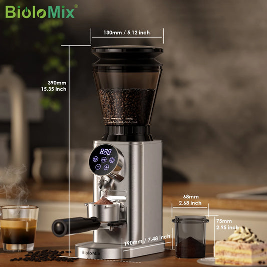 48-Setting Electric Conical Burr Coffee Grinder