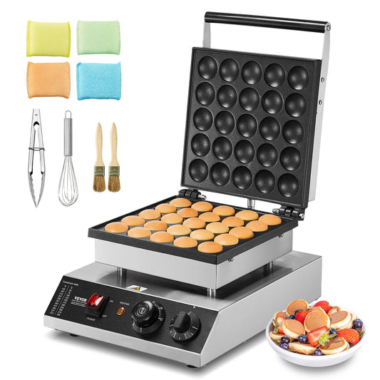 25-Piece Mini Pancake and Waffle Maker