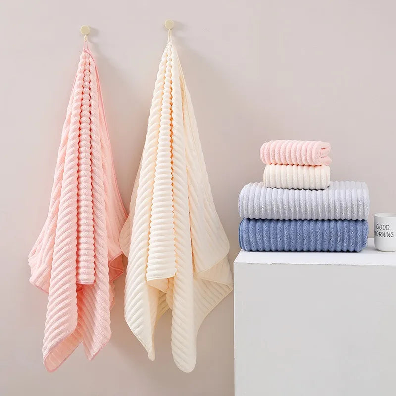 Quick-Dry Coral Fleece Bath Towel