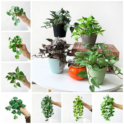 Artificial Coin Grass Wall Hanging