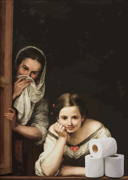 Humorous Vintage Bathroom Wall Art