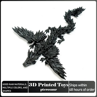 Articulated 3D-Printed Dragon Figurine