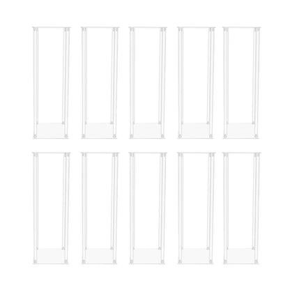 Set of 10 23.6-Inch Acrylic Flower Stands