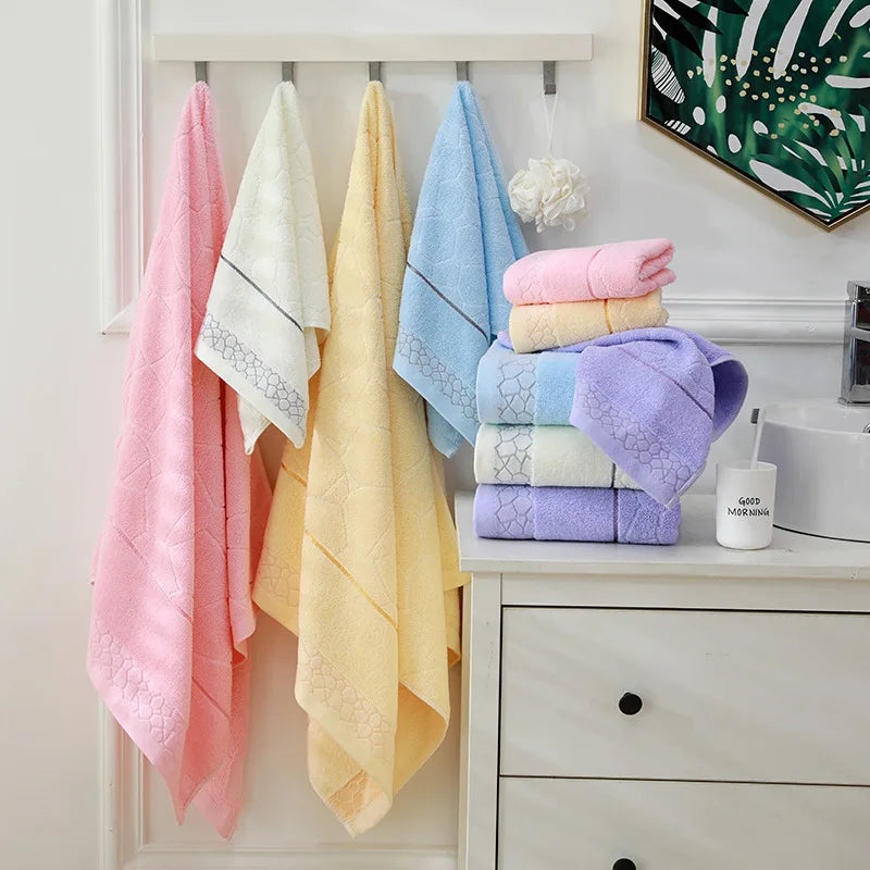 Lilac Quick-Dry Cotton Towel Set