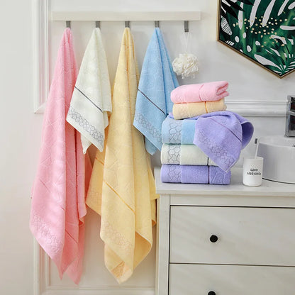 Lilac Quick-Dry Cotton Towel Set
