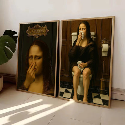 Humorous Vintage Bathroom Wall Art