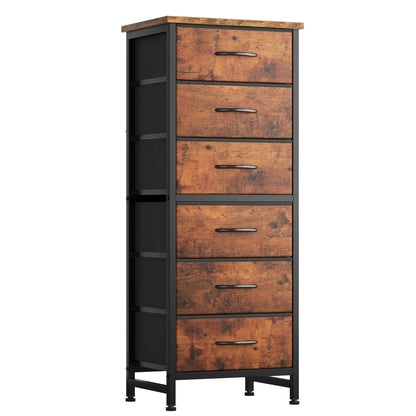 Six-Drawer Fabric Storage Dresser