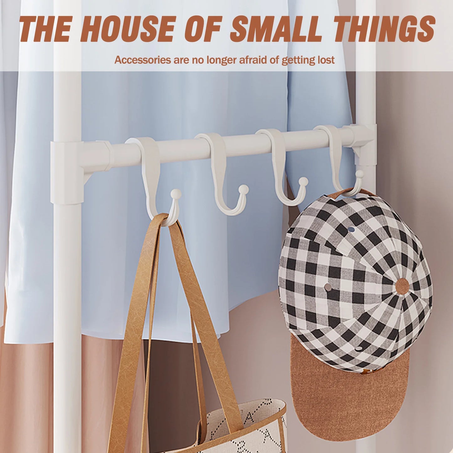 Portable Fabric Wardrobe with Four Drawers