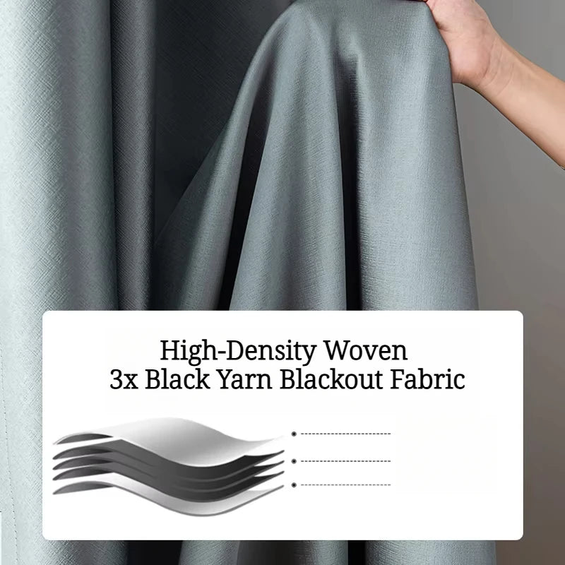 Thermal Noise-Reducing Blackout Curtains
